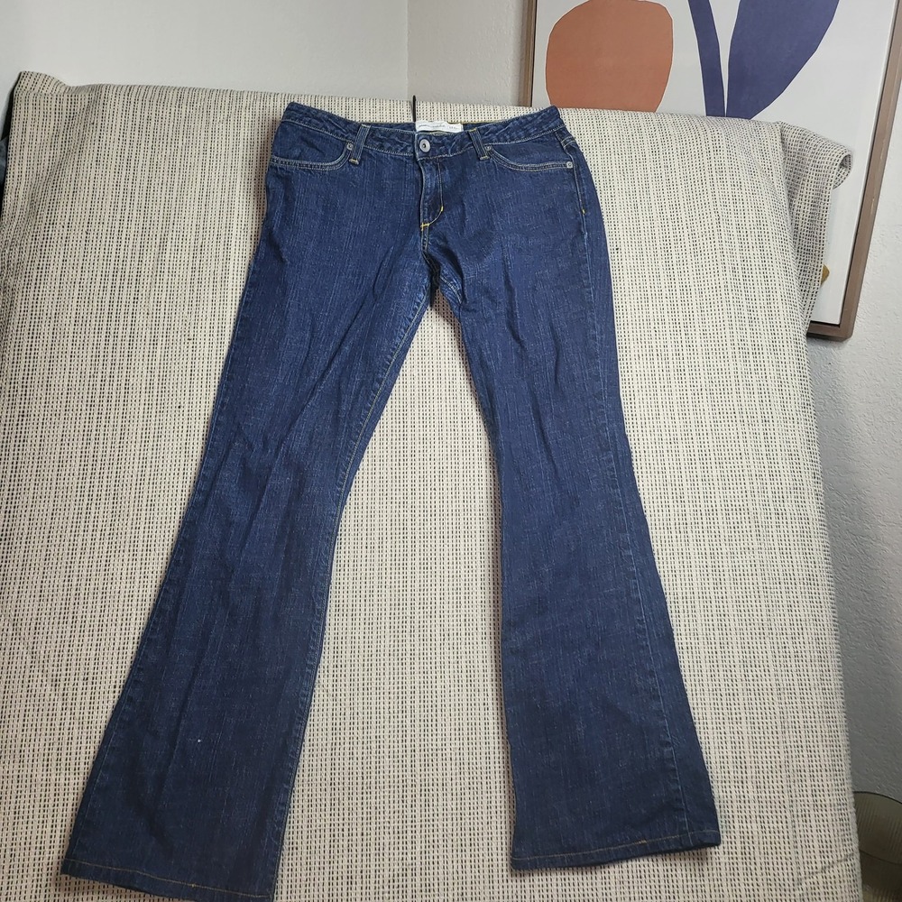 Paperdenim&cloth Jeans Womens 28 Bootcut Flare Low‎ Rise Y2K Distressed Denim